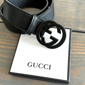 Designer belt - black on black